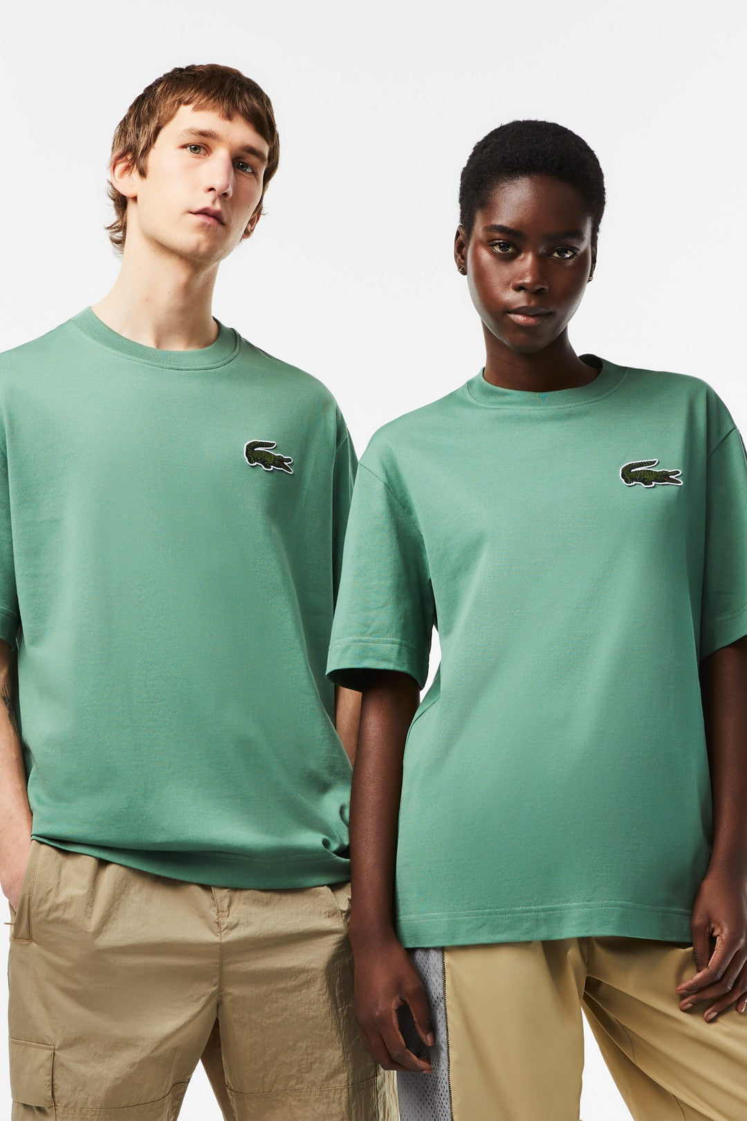 UNISEX LOOSE FIT LARGE CROC ORGANIC HEAVY COTTON T-SHIRT
