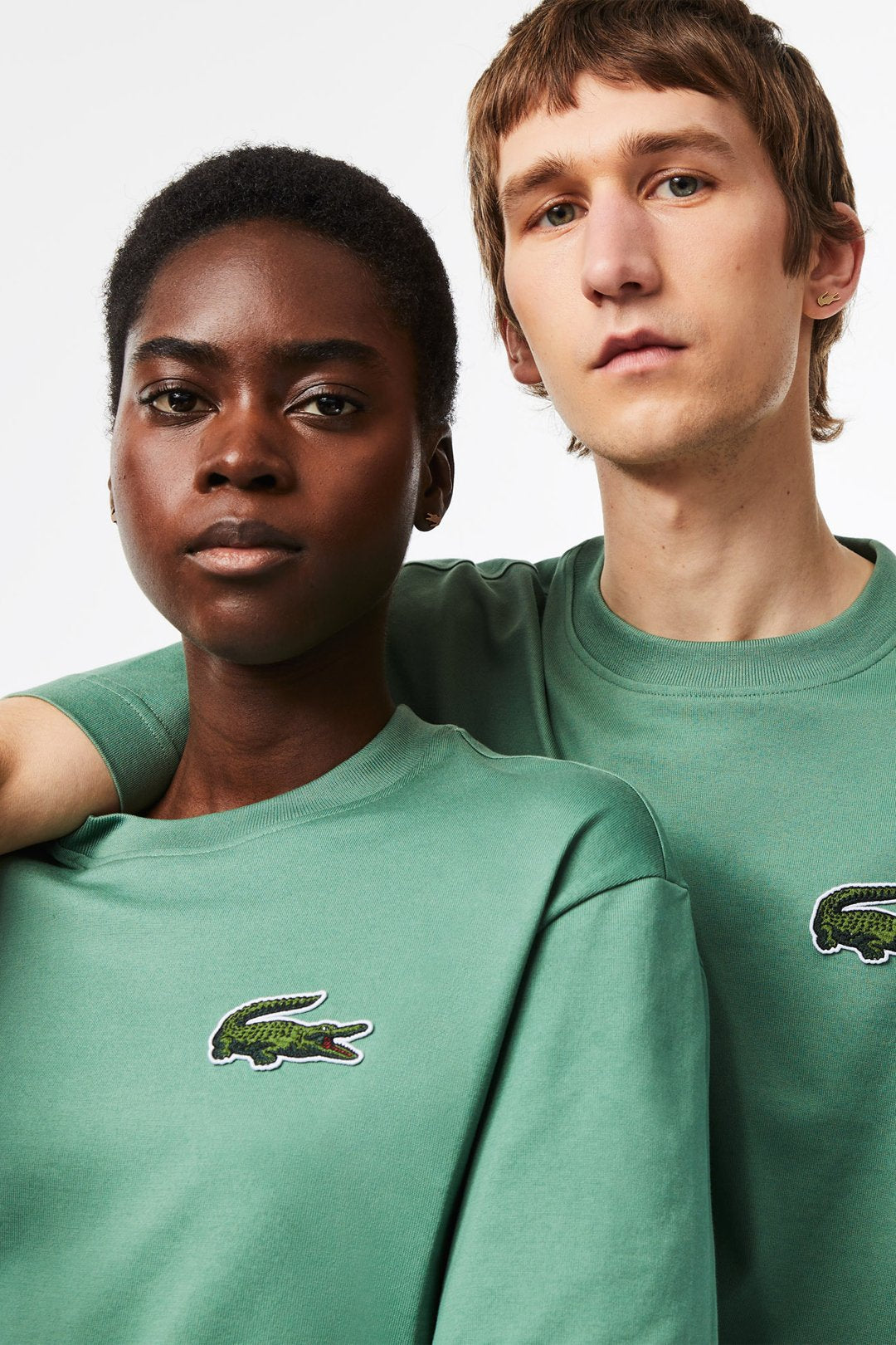UNISEX LOOSE FIT LARGE CROC ORGANIC HEAVY COTTON T-SHIRT